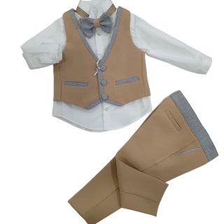 Petit Completo pantalone, panciotto camicia e papillon